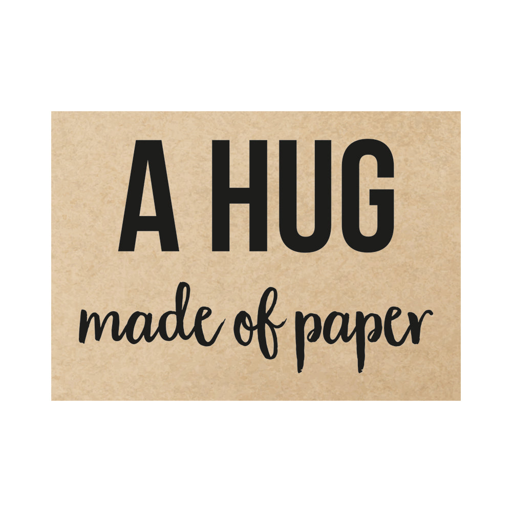 Kaart - A hug made of paper