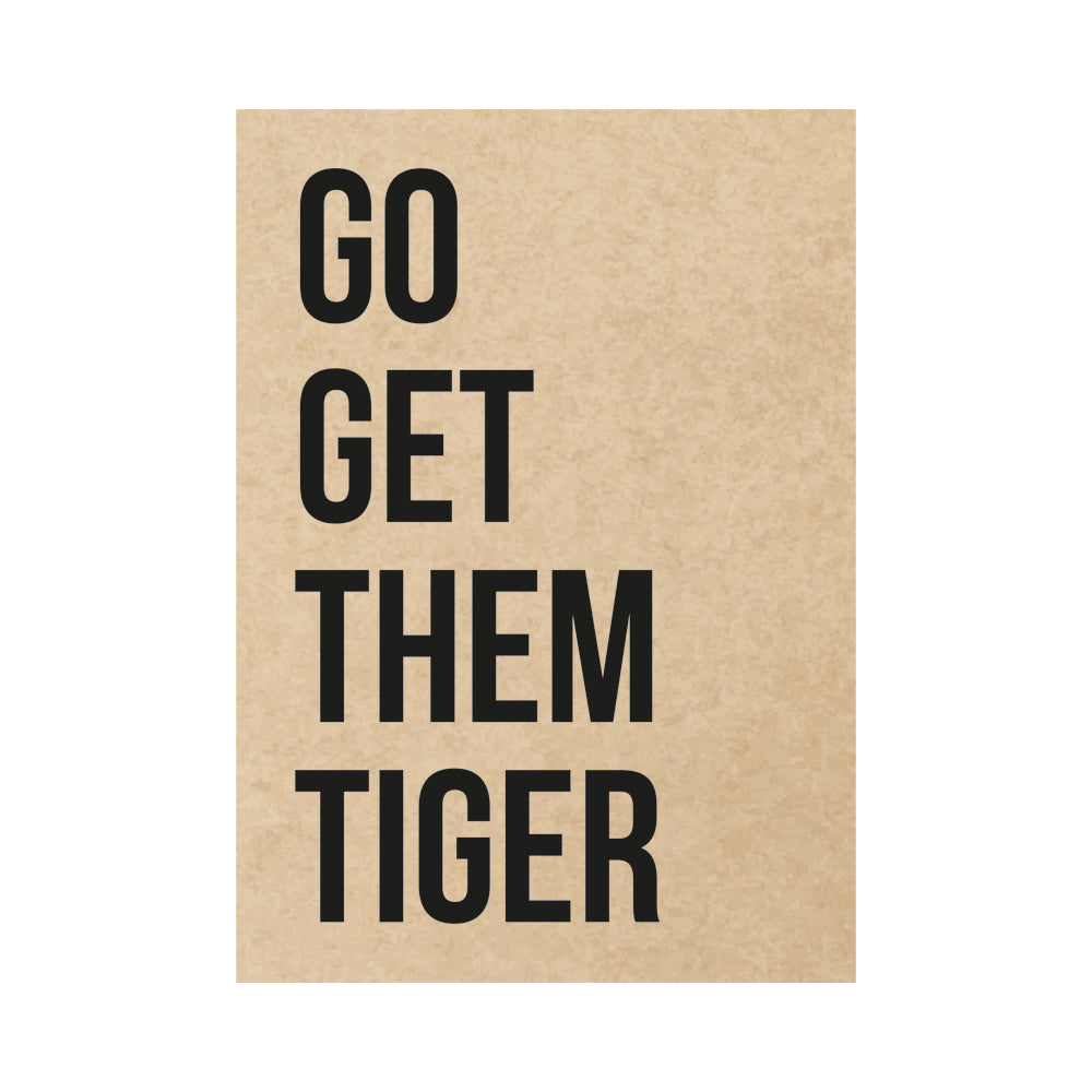 Kaart - Go get them tiger