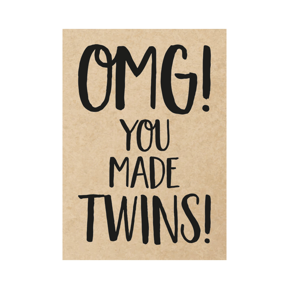 Card - OMG! You made twins!