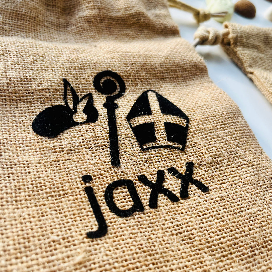 Pepernotenzakje met naam, groot