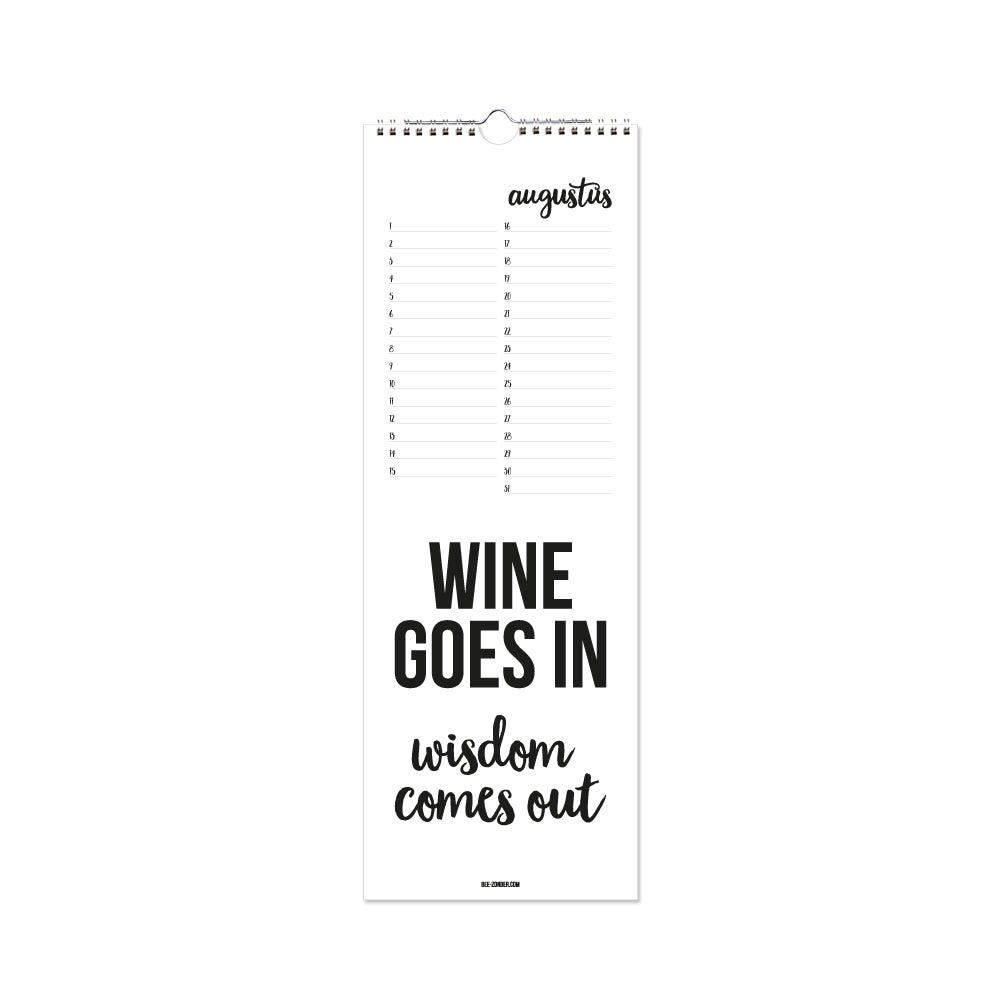 Wine Birthday Calendar